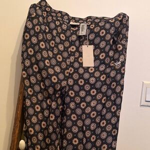 Kith Black and Orange Geometric Pants